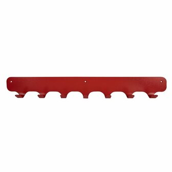 Gorillz Rounded Seven - Wandkapstok - 7 Kapstok Haken - 67 cm - Rood