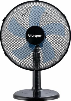 Blueqon BF20TX(B) Tafel ventilator &ndash; Zwart