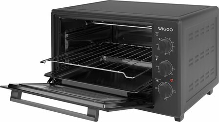 Wiggo WMO-E353(B) - Vrijstaande Oven - 35 liter - Zwart