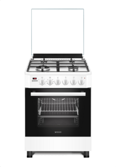 Wiggo WO-E639R(WW) Serie 9 - Gasfornuis - Wok - Wit