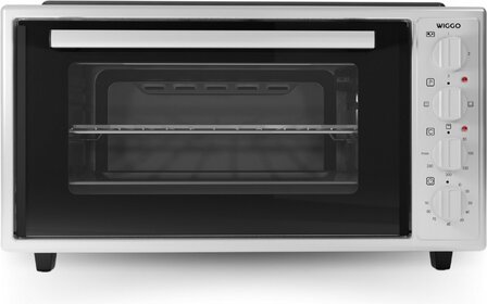 Wiggo WMO-E4562H(W) - Vrijstaande oven met kookplaat 2000 W - 45 liter - Wit