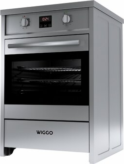 Wiggo WIO-E621A(XX) - Freestanding - Induction - Elektrische Oven - 60cm - Inox