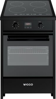 Wiggo WIO-E621A(BB) - Freestanding - Induction - Elektrische Oven - 60cm - Zwart