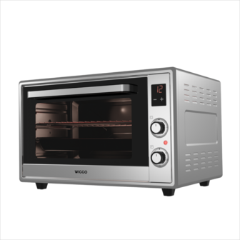 Wiggo WMO-E657(X) - Vrijstaande oven - 65 liter - Inox