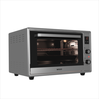 Wiggo WMO-E657(X) - Vrijstaande oven - 65 liter - Inox