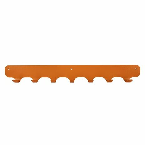 Gorillz Rounded Seven - Wandkapstok - 7 Kapstok Haken - 67 cm - Oranje