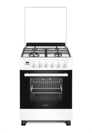 Wiggo WO-E639R(WW) Serie 9 - Gasfornuis - Wok - Wit