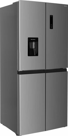 Wiggo WR-MD18(X) - Amerikaanse Koelkast - Water Dispenser - Super Freeze - 419 Liter - Rvs