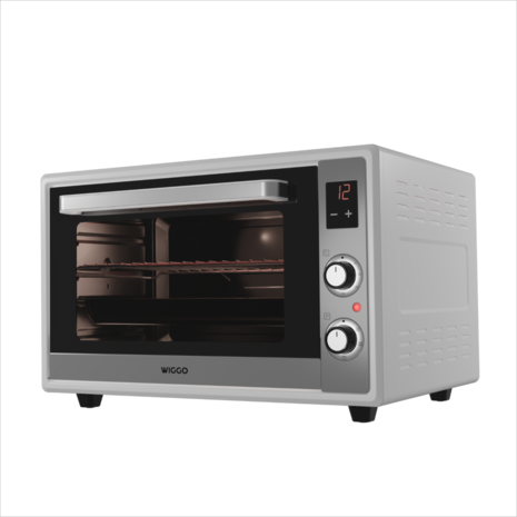 Wiggo WMO-E657(W) - Vrijstaande oven - 65 liter - Wit